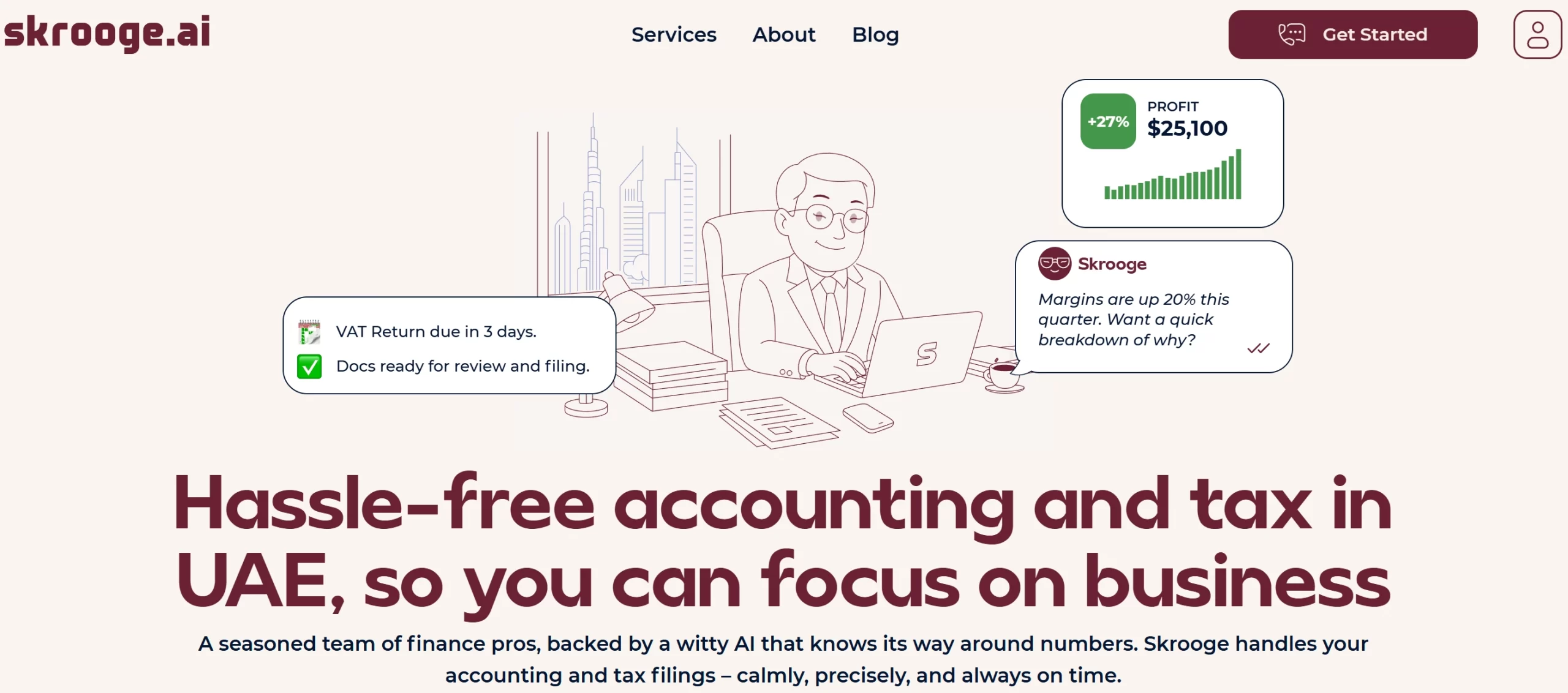 develop custom AI tax platform for UAE