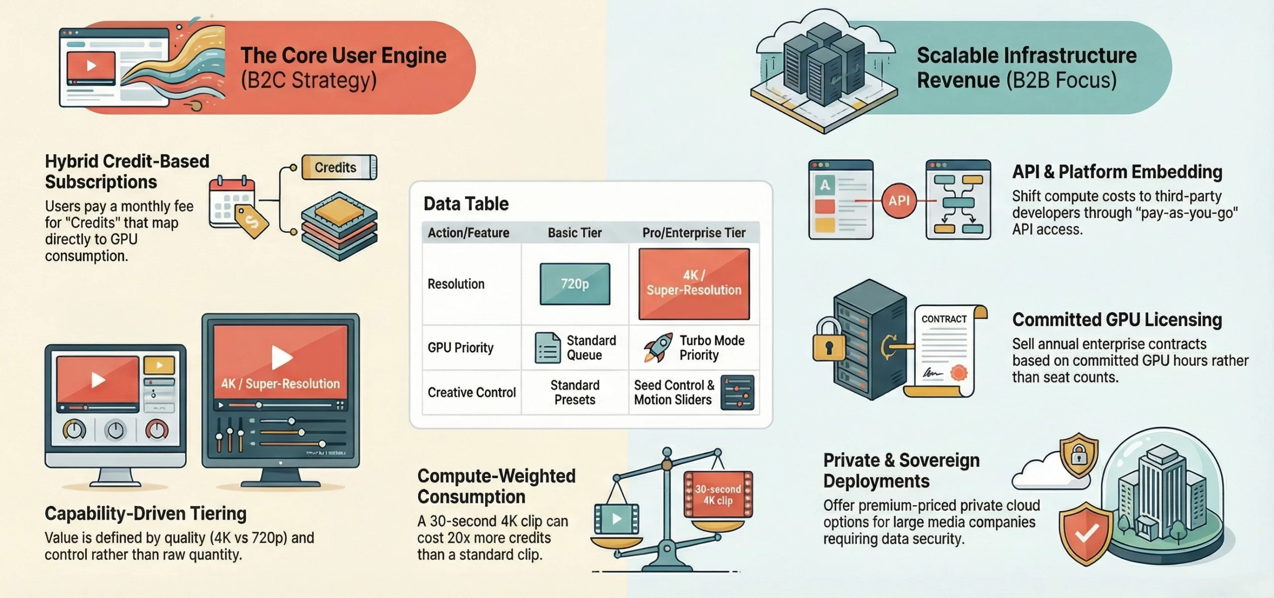AI video platform business model