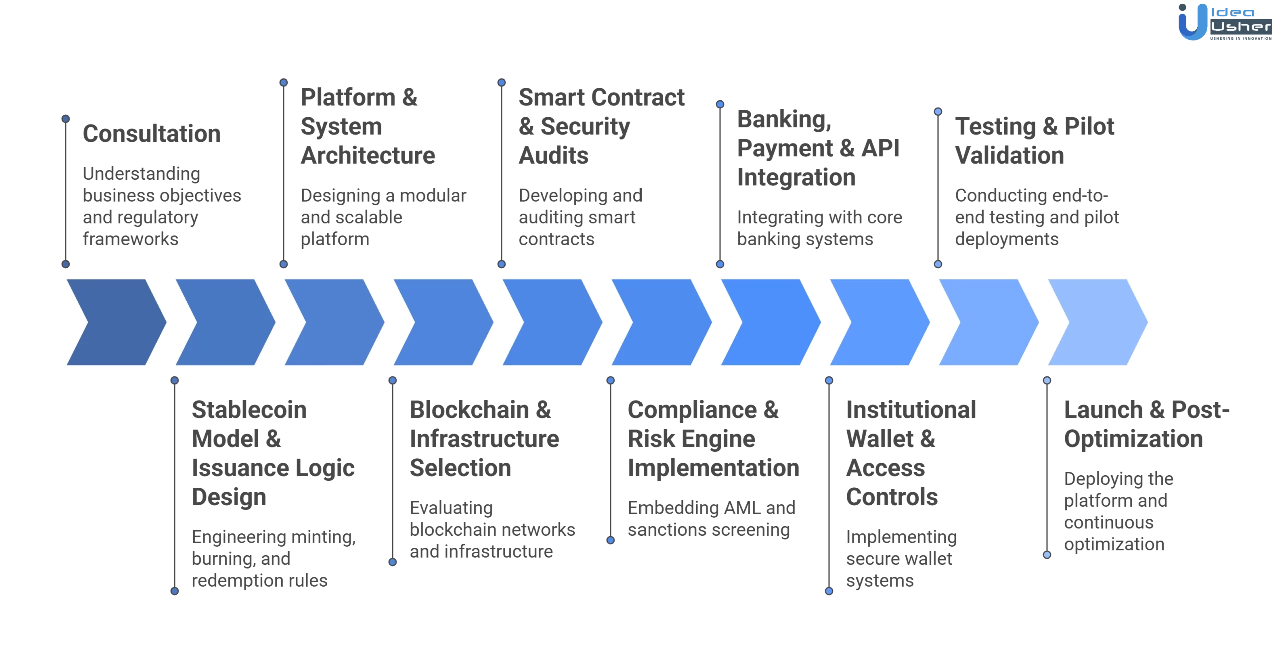 stablecoin issuance platform development process