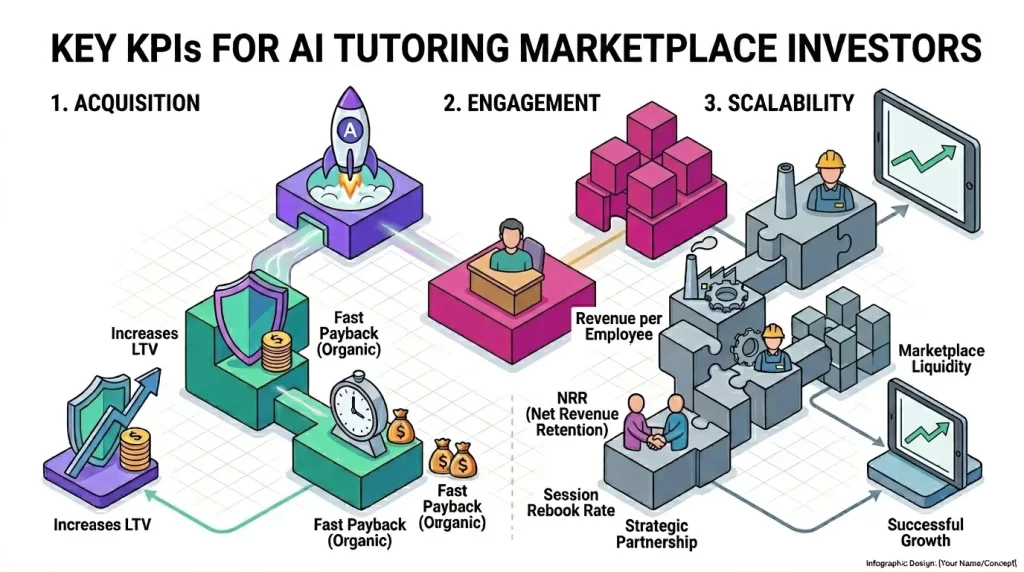 KPIs Investors Look for in AI Tutoring Marketplaces