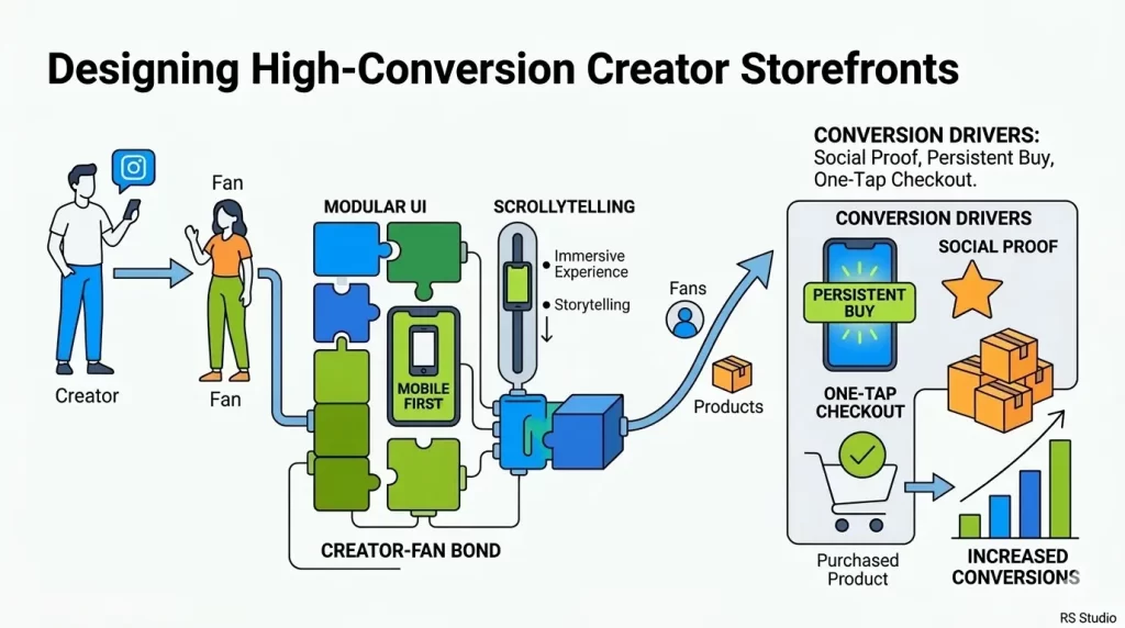 Designing High-Conversion Creator Storefronts