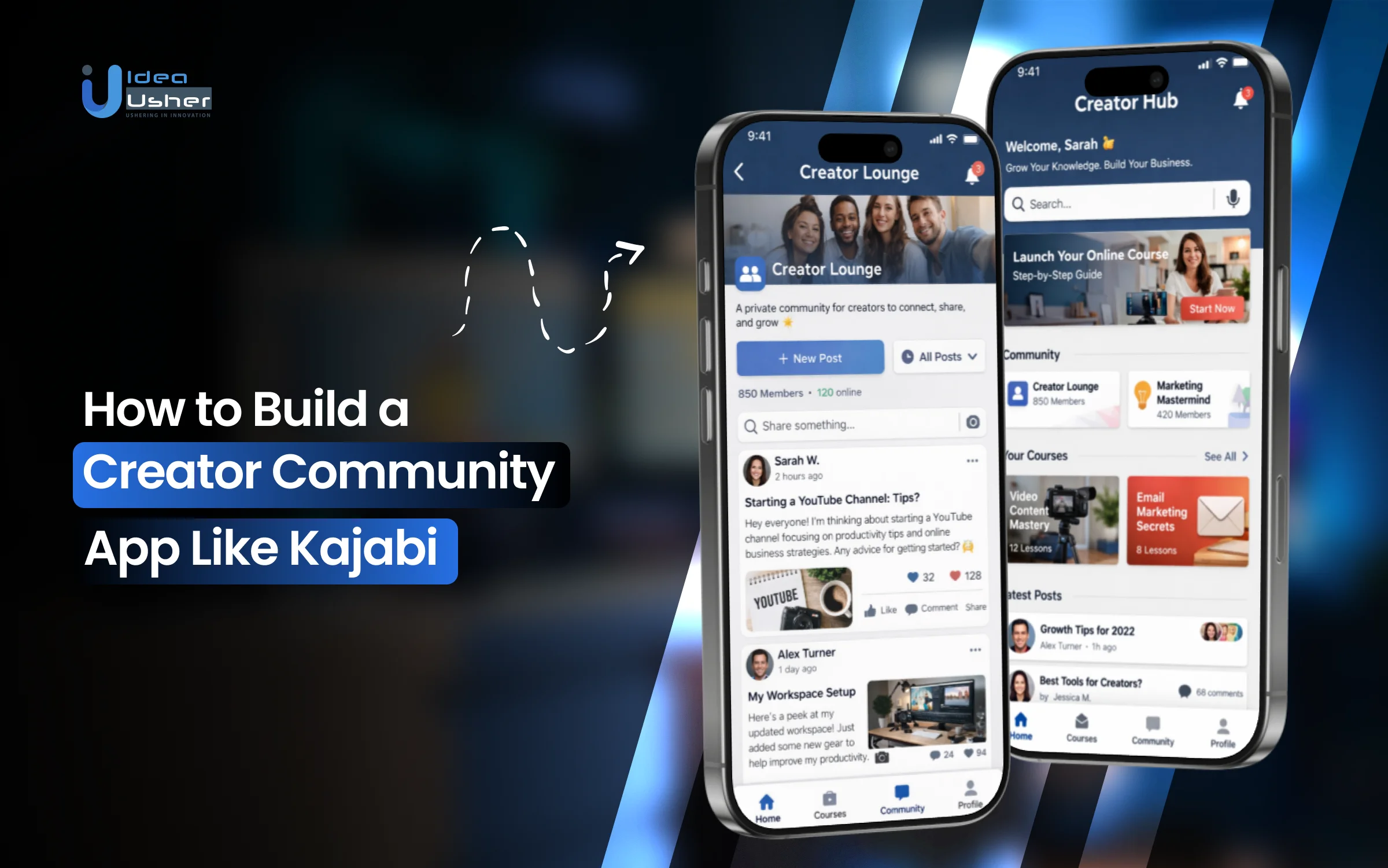 Kajabi like creator community app development