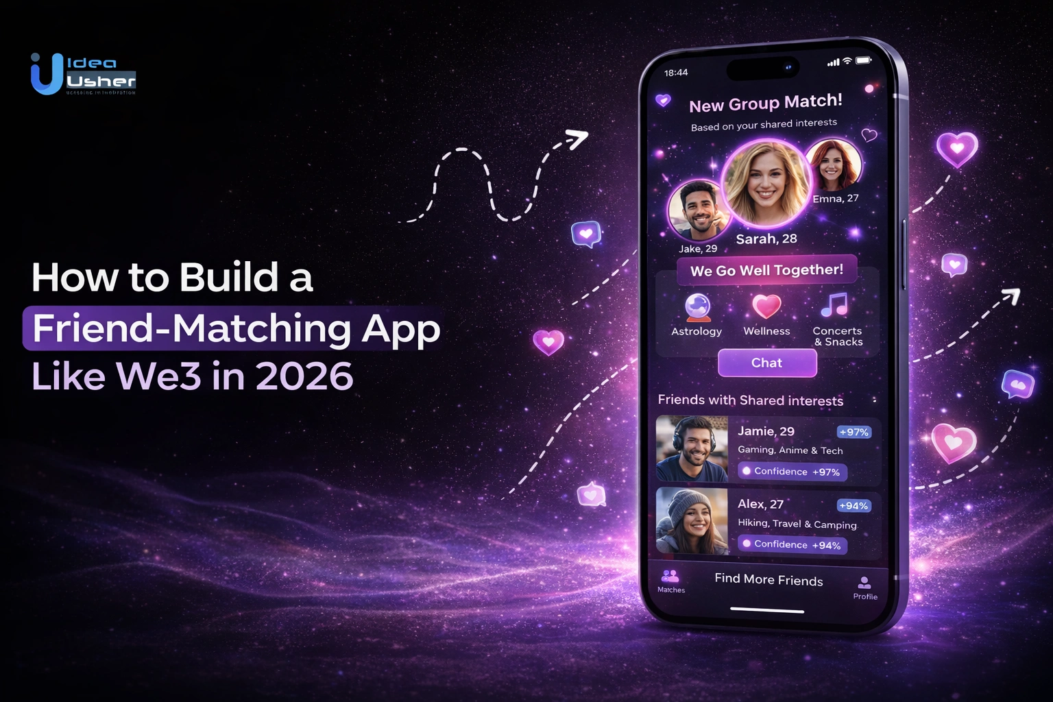 We3 like friend matching app development