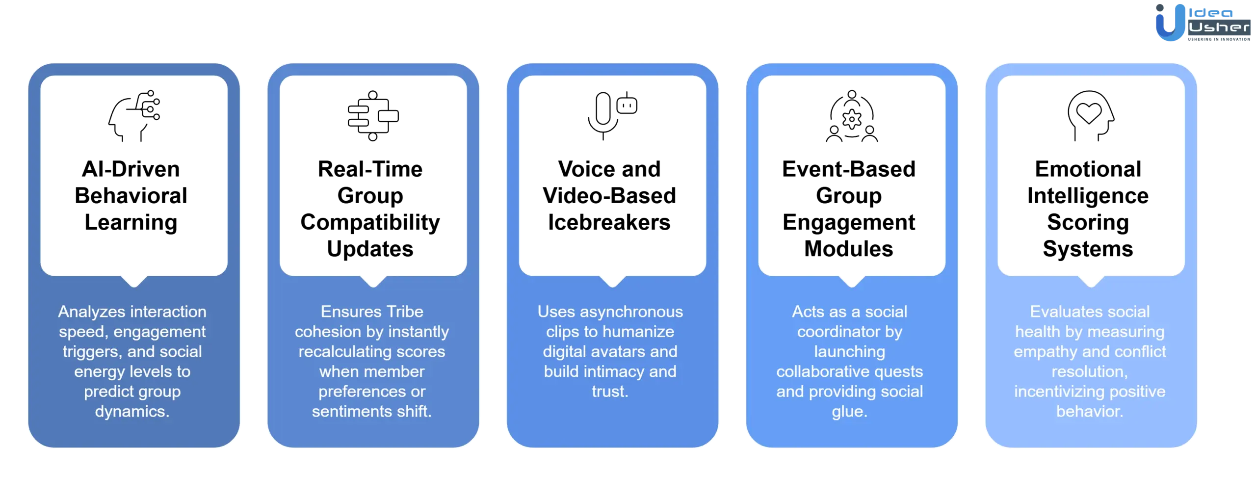 advanced features for We3 like friend matching app