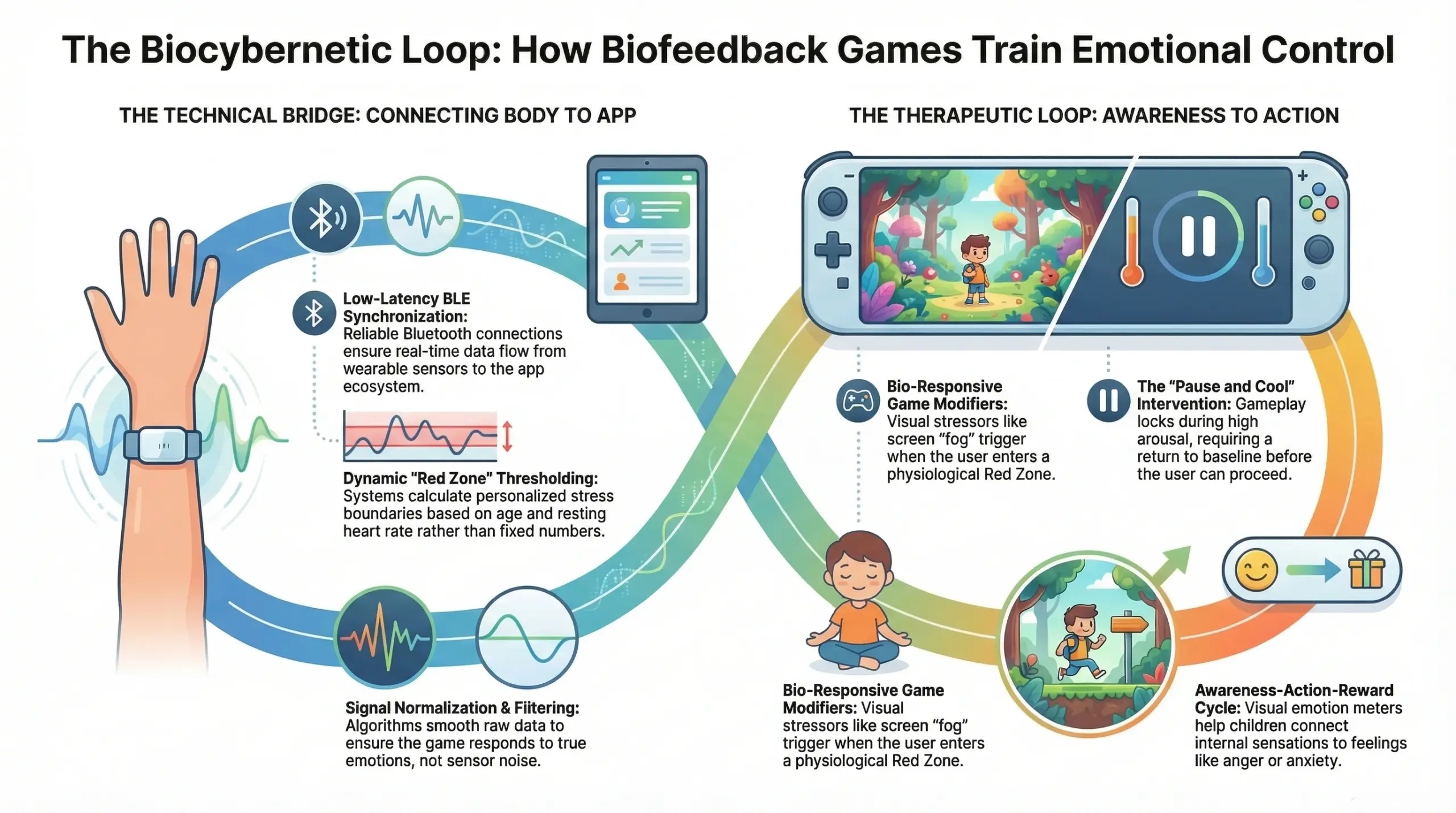 how biofeedback gaming in Mightier like emotional regulation app works