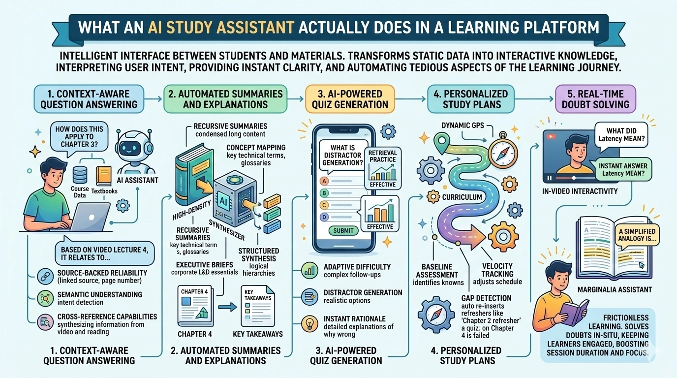 AI study assistant integration