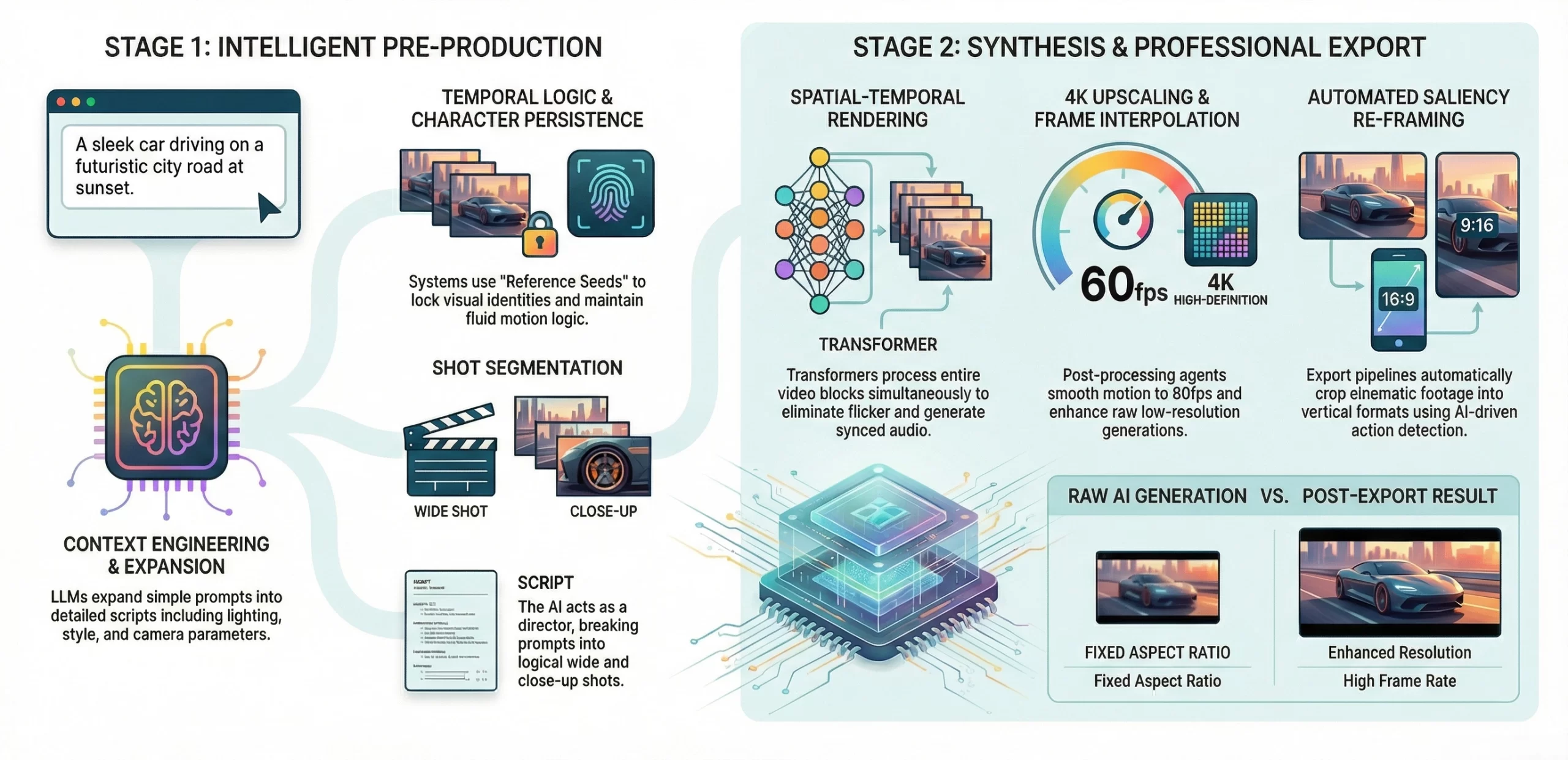 how text to video AI app works