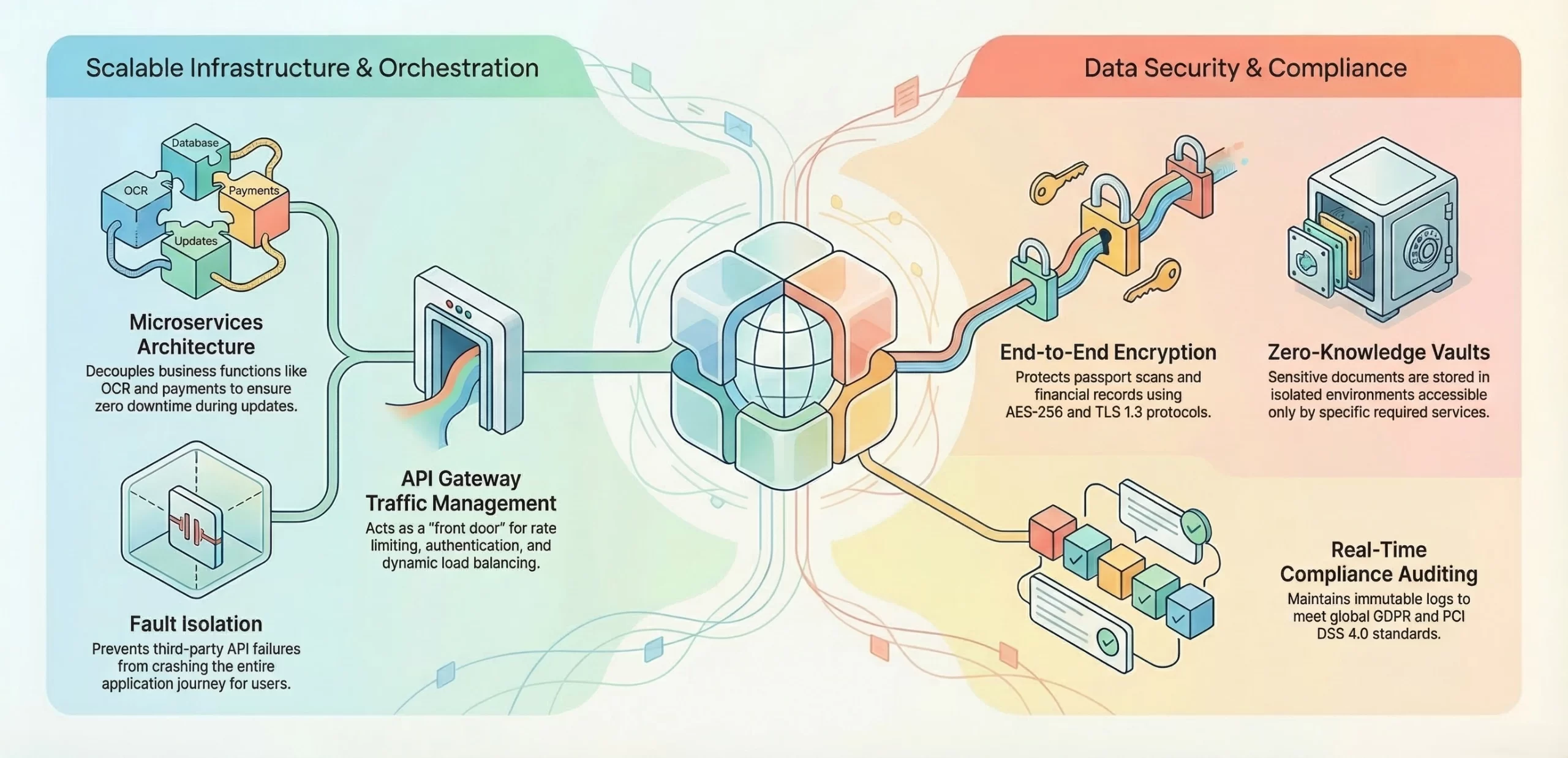 architecture of visa app API integration