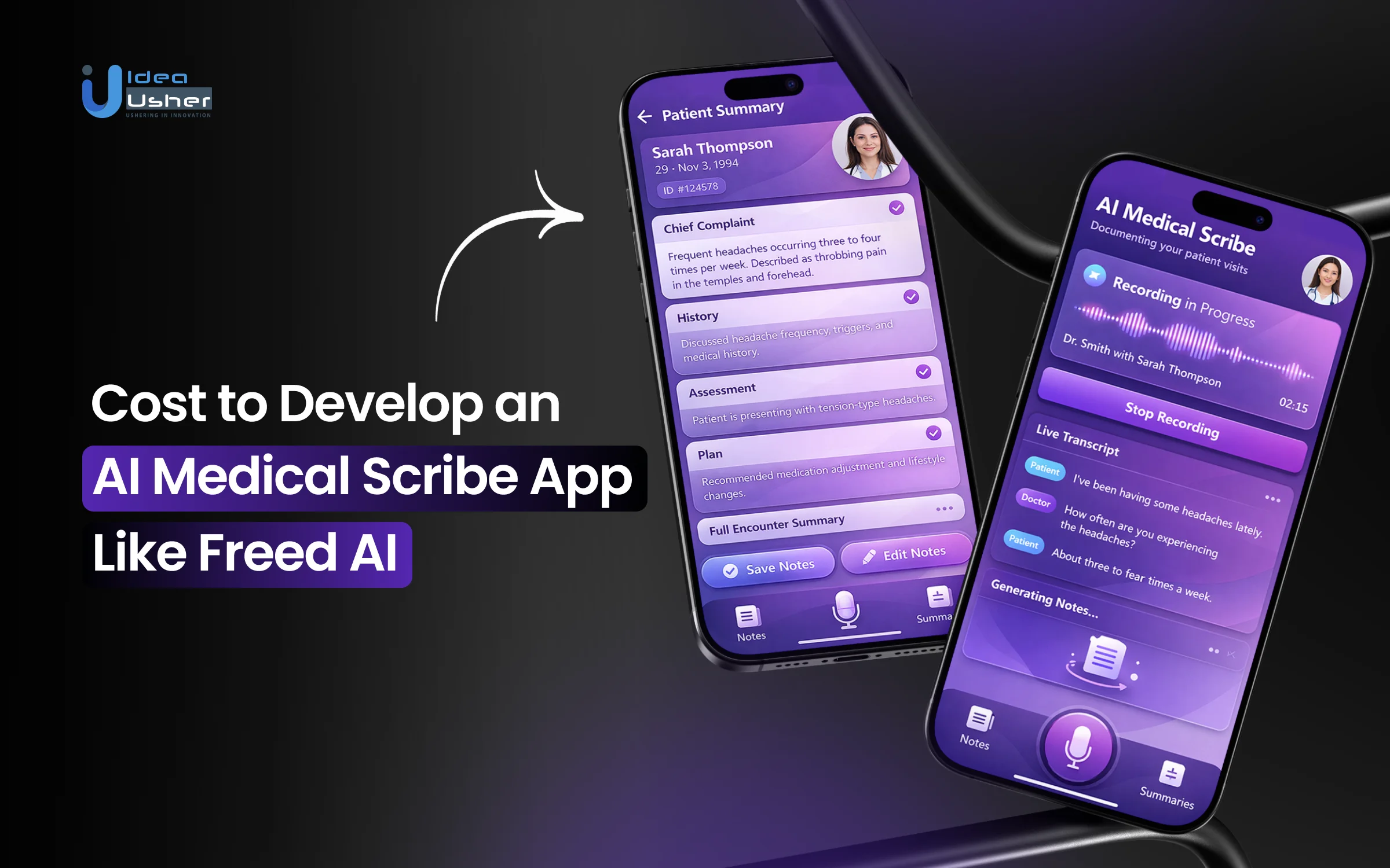 Cost to Develop an AI Medical Scribe App Like Freed AI