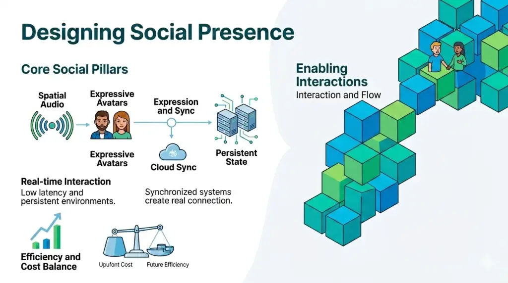 Designing Social Presence in Metaverse Platforms
