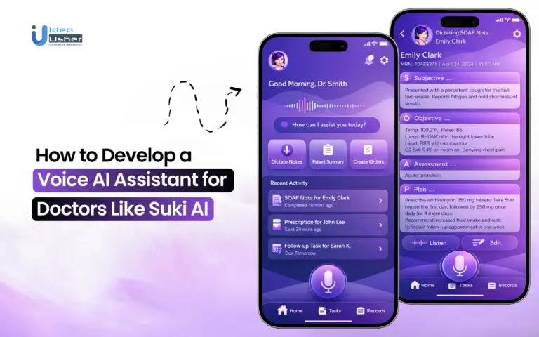 voice AI assistant for doctors Like Suki AI app development