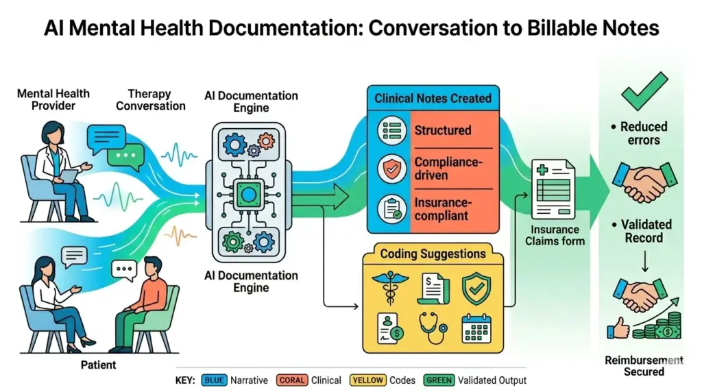 Turning Conversations into Billable Clinical Notes