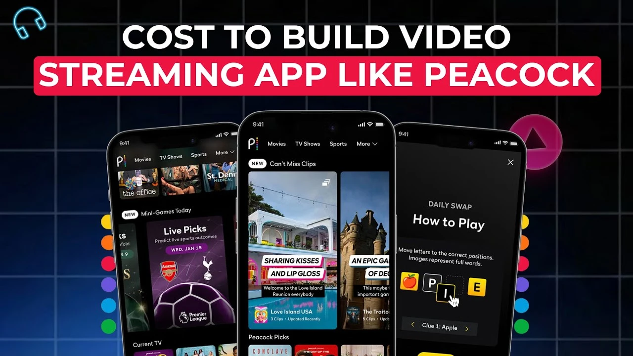Real Cost to Develop an App Like Peacock TV