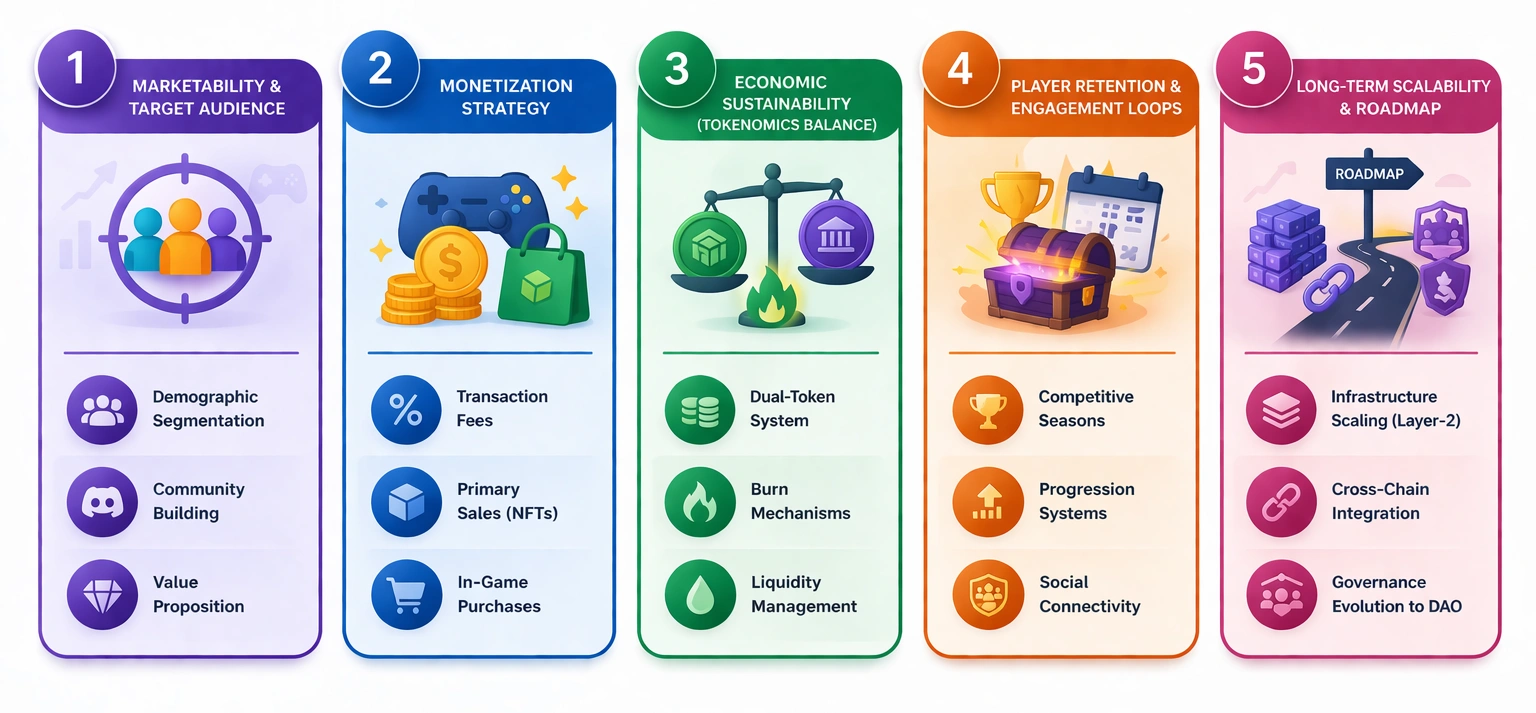 factors to consider in P2E game development