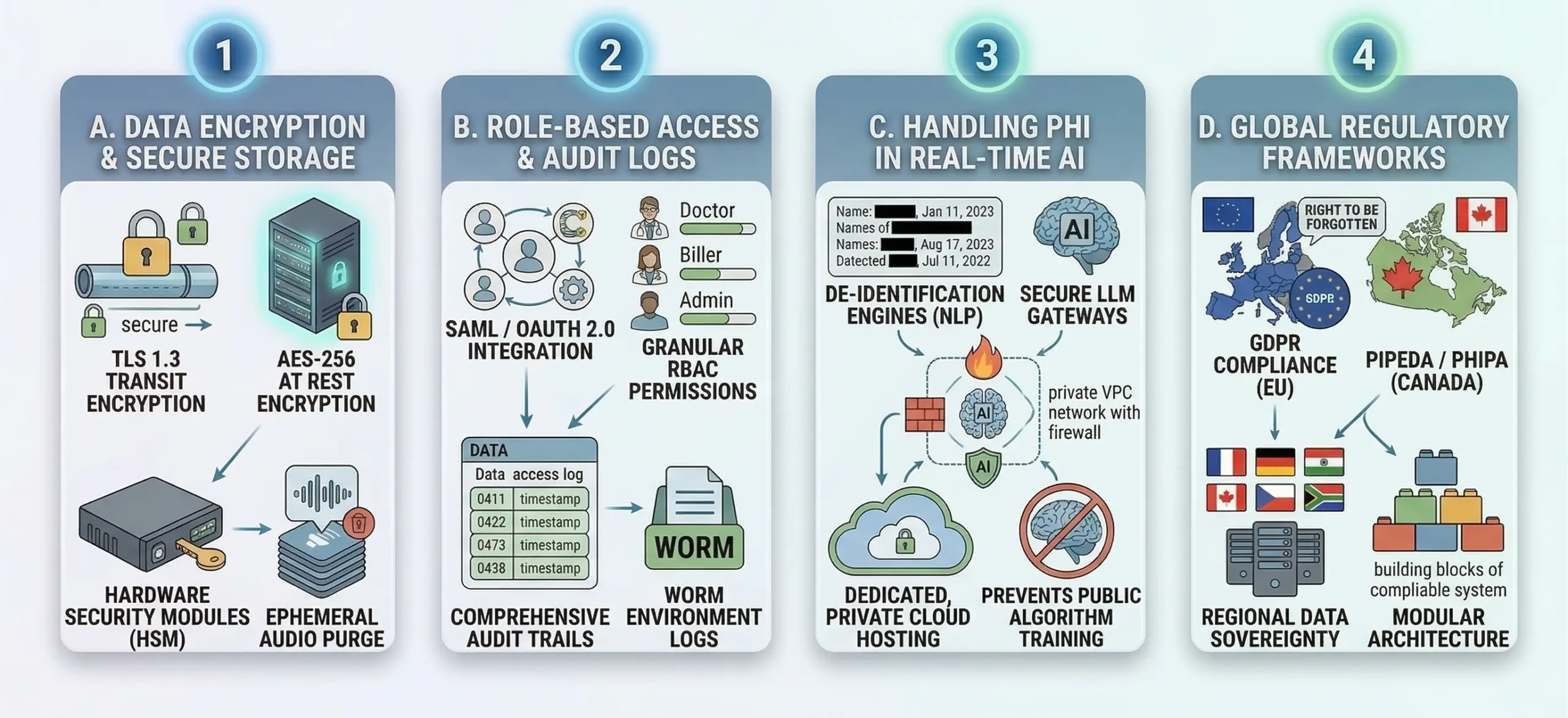 HIPAA and security in clinical copilot platform like Nabla AI