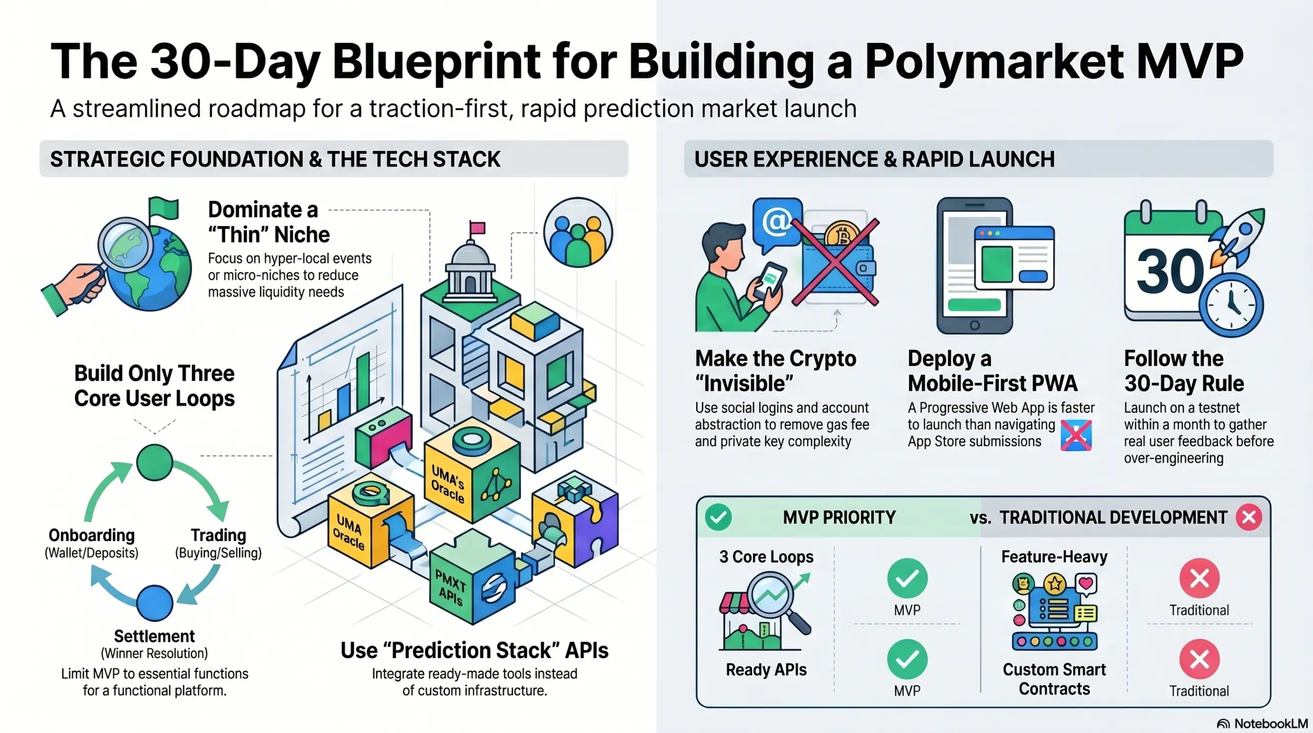 prediction market MVP like Polymarket development