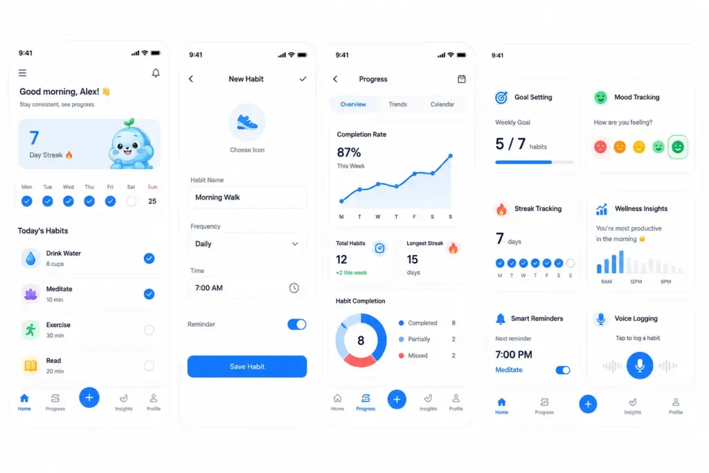 User Habit Tracking Features