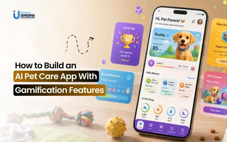 AI pet care app development with gamification features