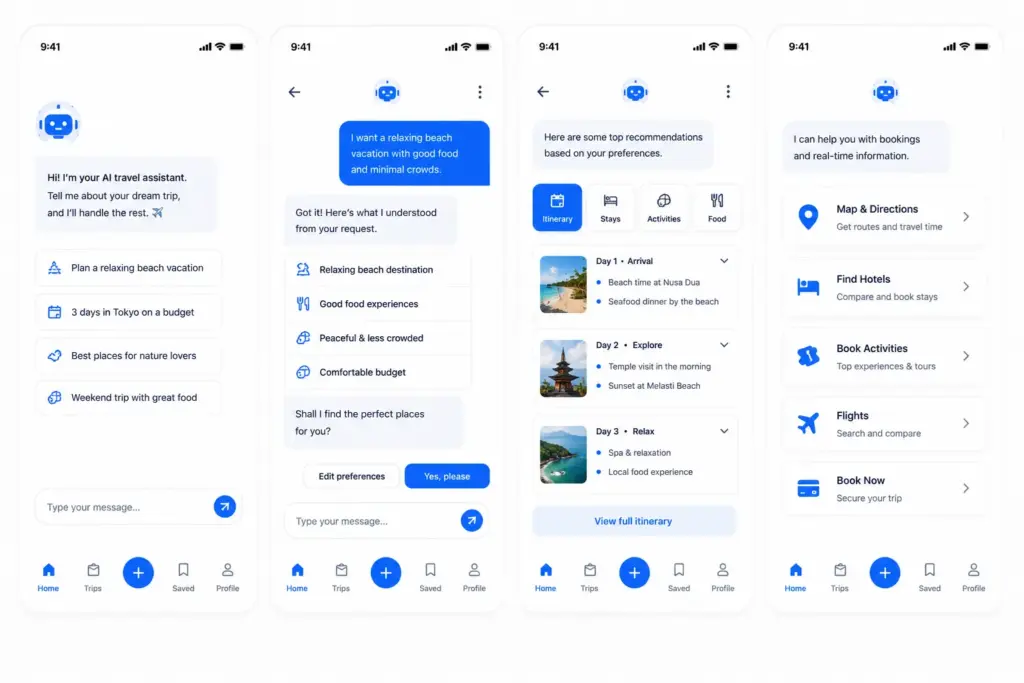 Developing a Conversational AI Travel Assistant Like Wonderplan