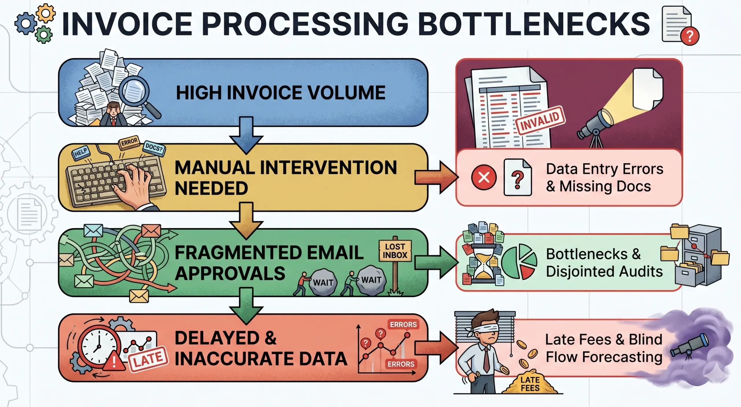 manual invoice processing bottlenecks
