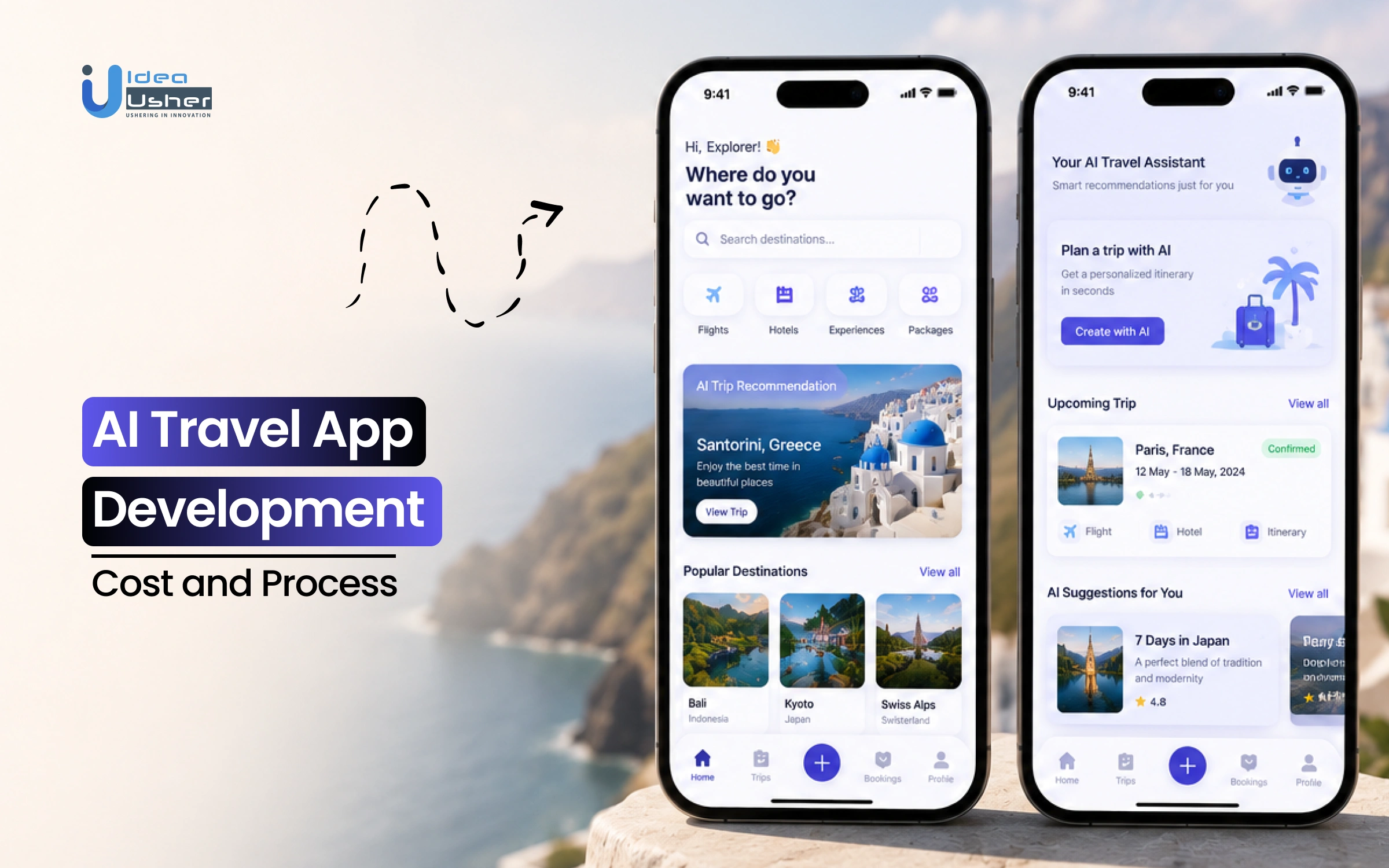 AI travel app development