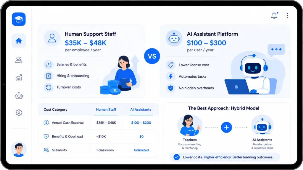Comparing the Cost of Hiring Staff vs Deploying AI Assistants