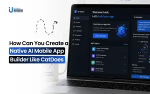 Native AI mobile app builder like CatDoes development