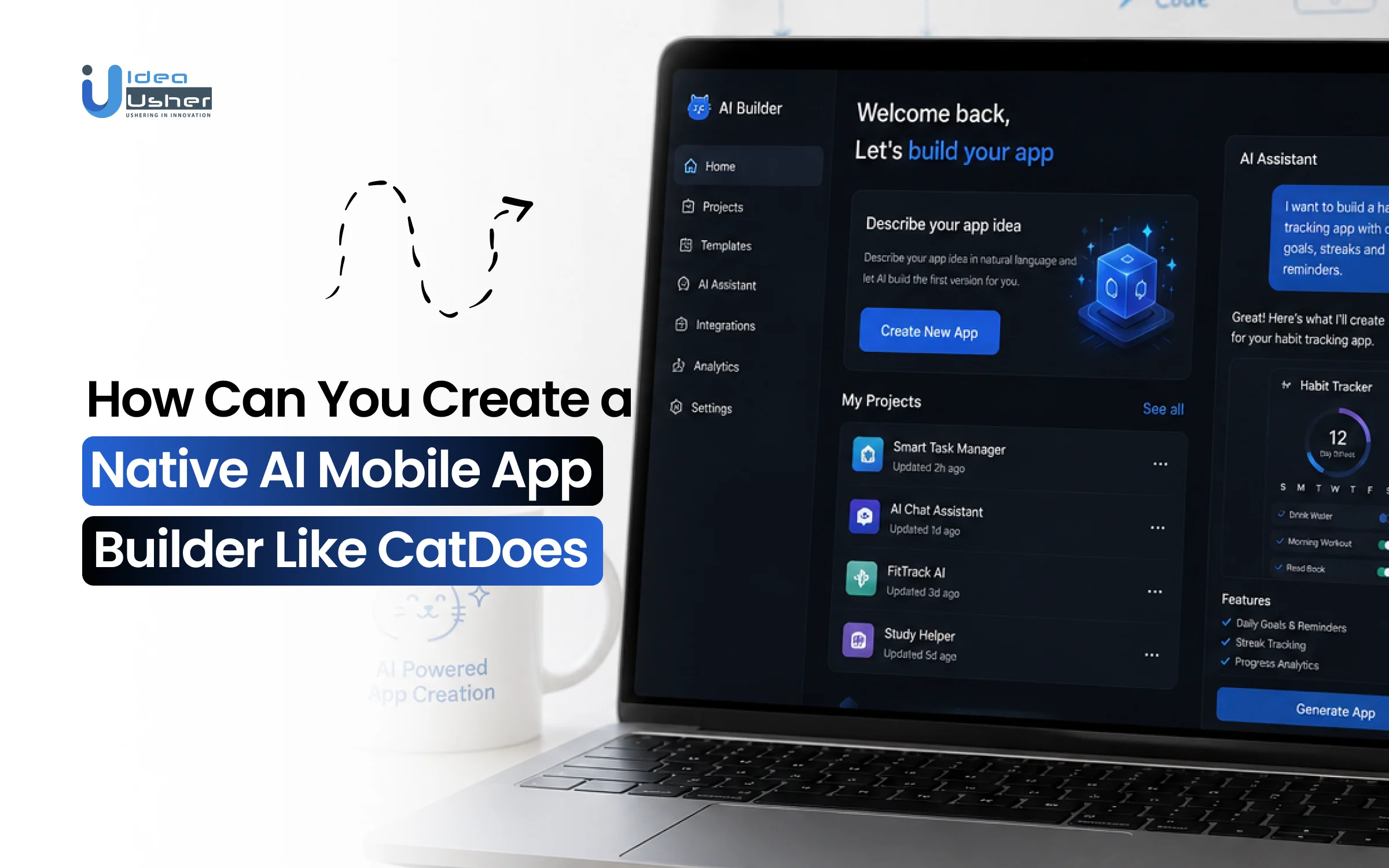 Native AI mobile app builder like CatDoes development