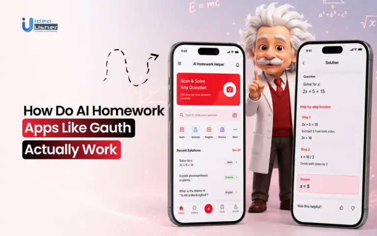 AI homework app like Gauth app development