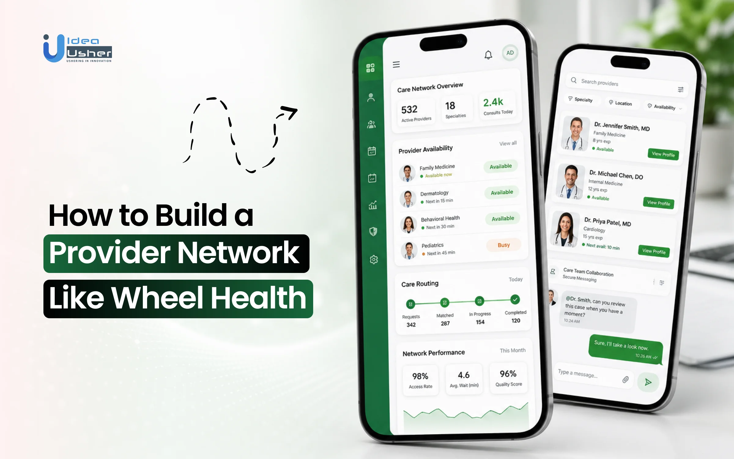 virtual healthcare provider network app like wheel health platform development