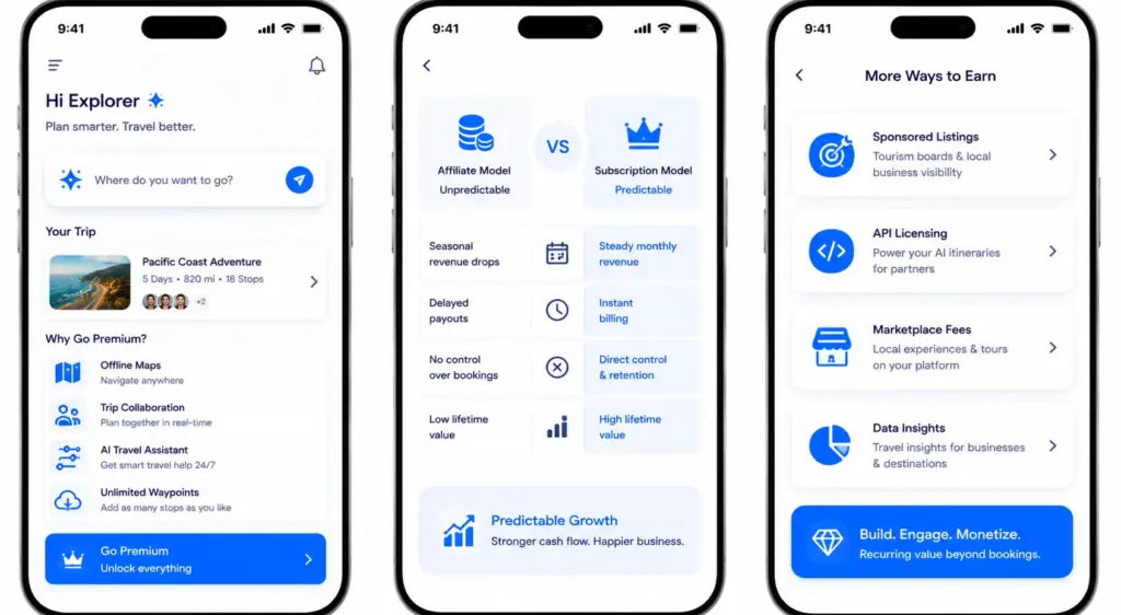 Why Affiliate Revenue Alone Is Not Enough for AI Travel Apps?
