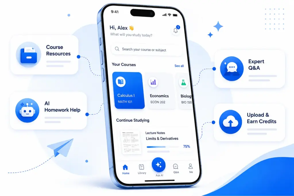 Key Features of a Learning Resource Platform Like Course Hero