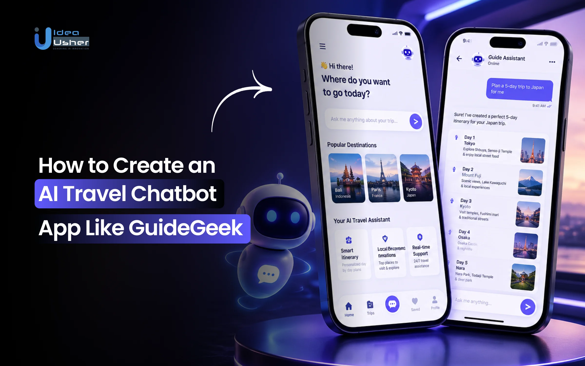 How to Create an AI Travel Chatbot App Like GuideGeek