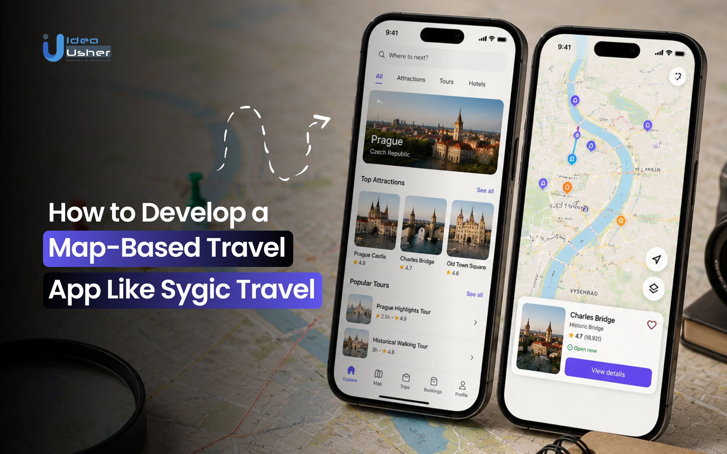 Sygic Travel like map-based travel planner app development