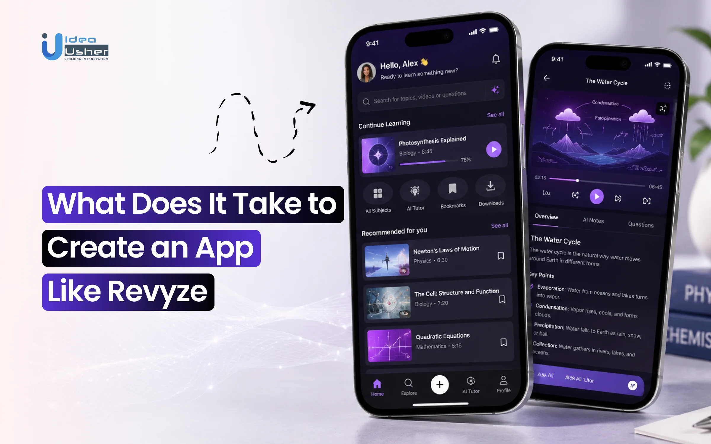 AI social learning app like Revyze app development