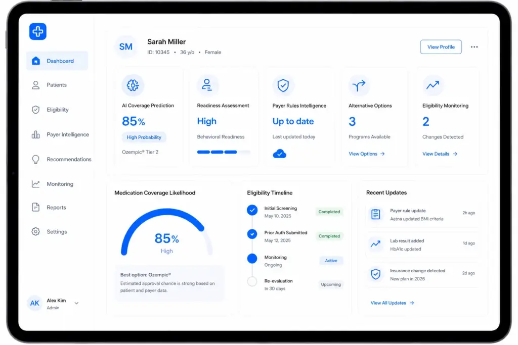 Advanced Features to Improve a GLP-1 Eligibility Software 
