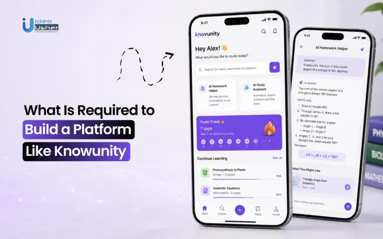 AI learning like Knowunity app development