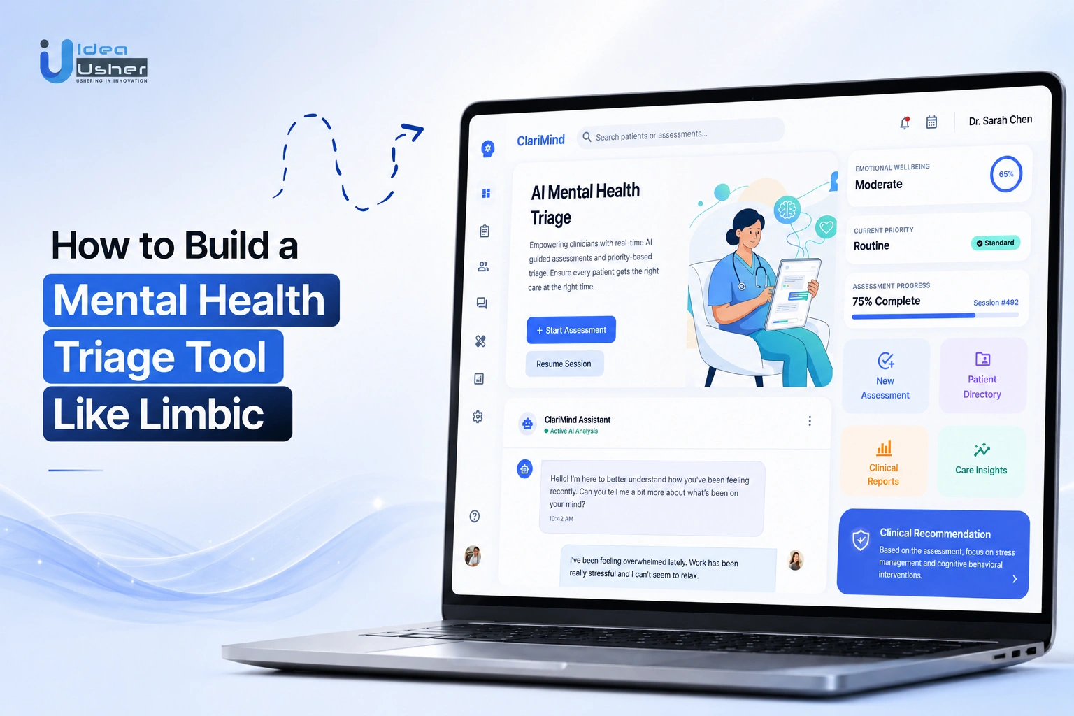 mental health triage tool like Limbic development