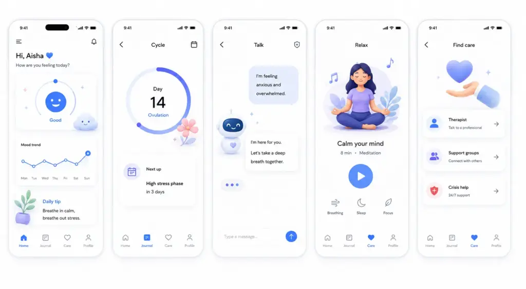 Key Features of an AI Mental Health Platform for Women