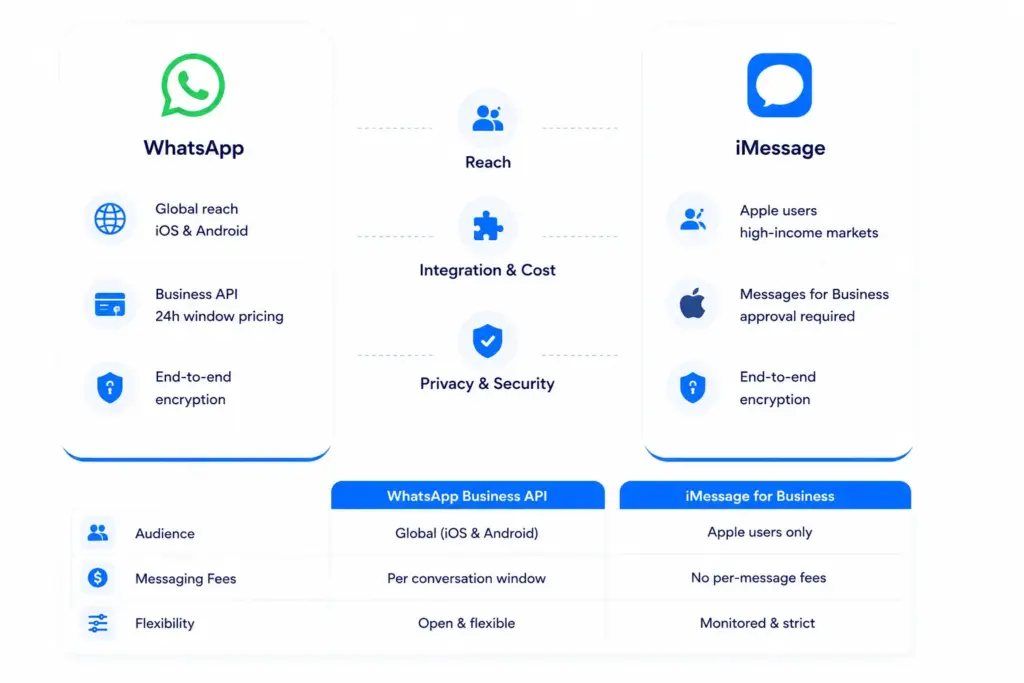 WhatsApp vs iMessage for AI Women's Health Assistants