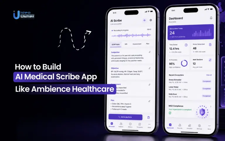 AI medical scribe app like ambience healthcare development