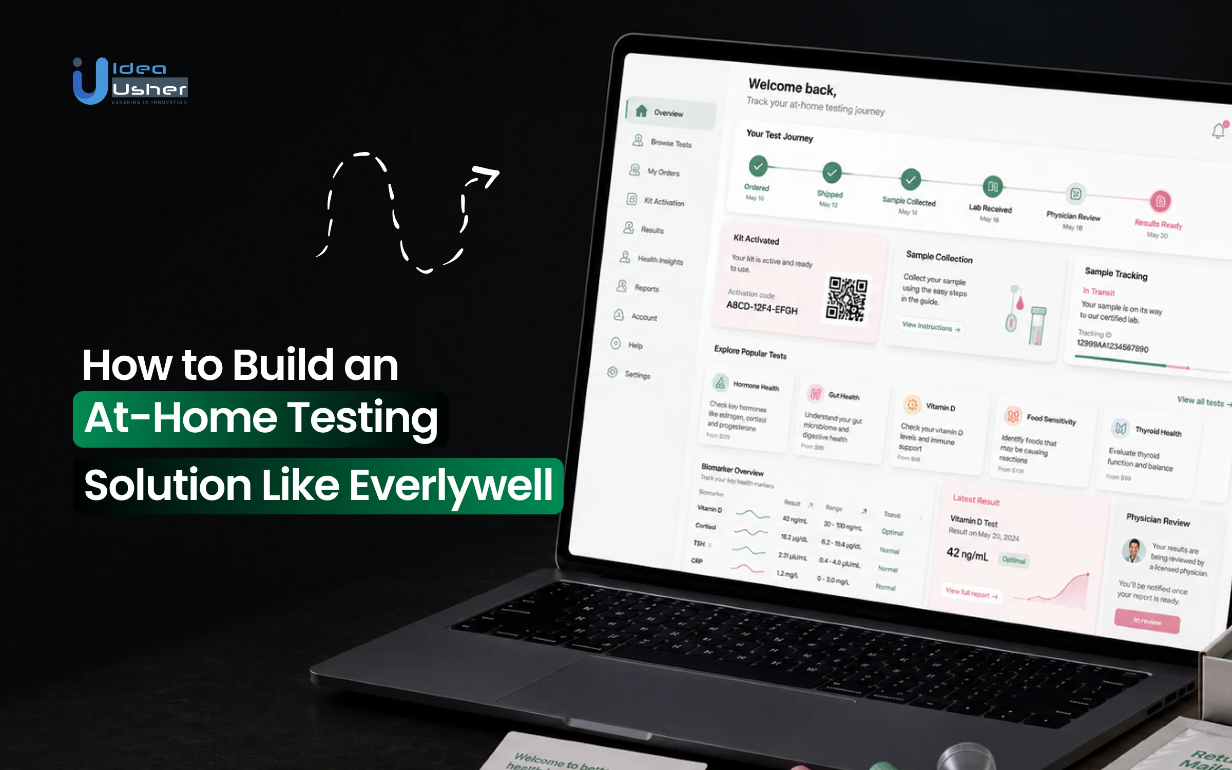 At-home testing solution like Everlywell development