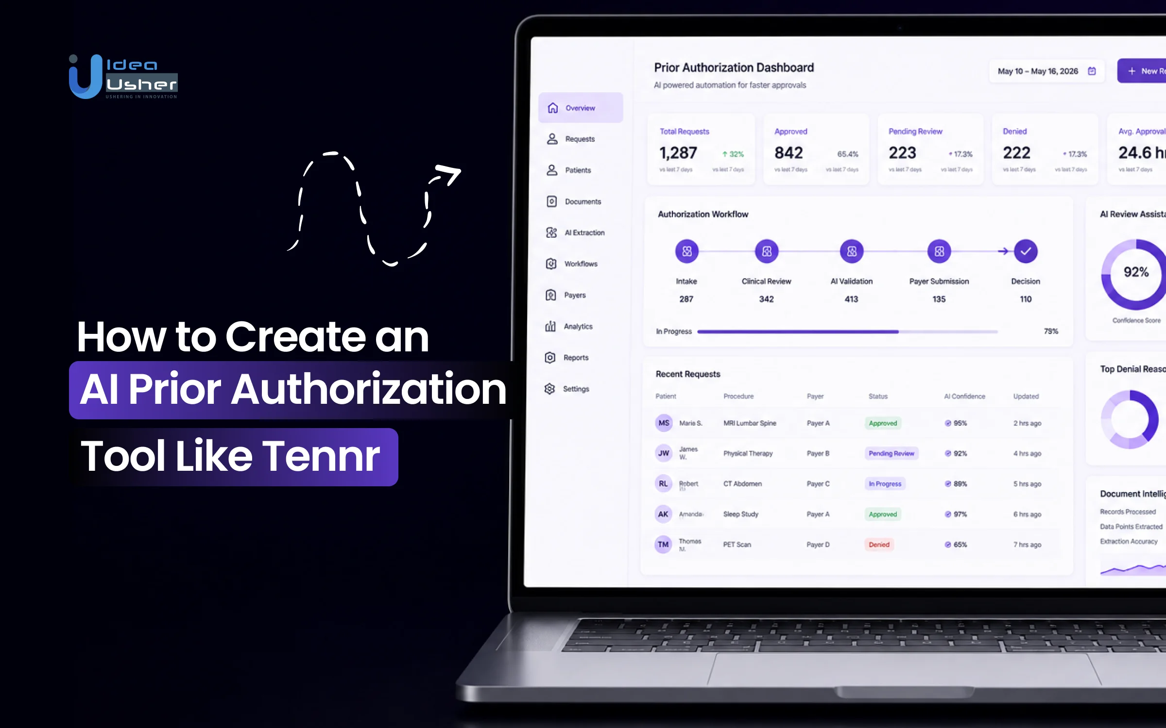AI prior authorization tool like Tennr development