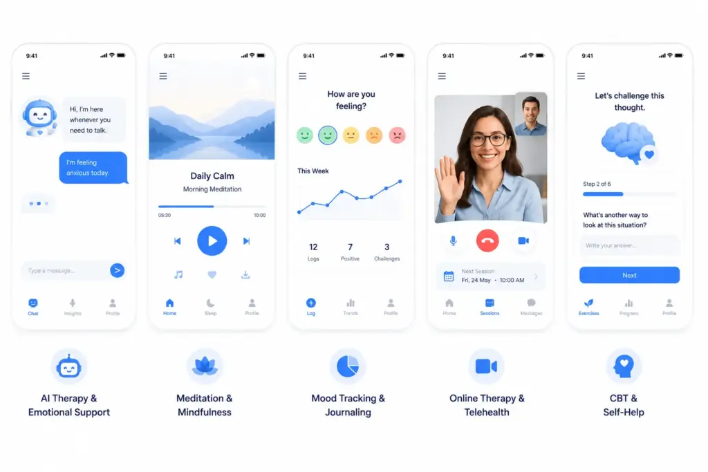 Different Types of Mental Health Apps Available Today