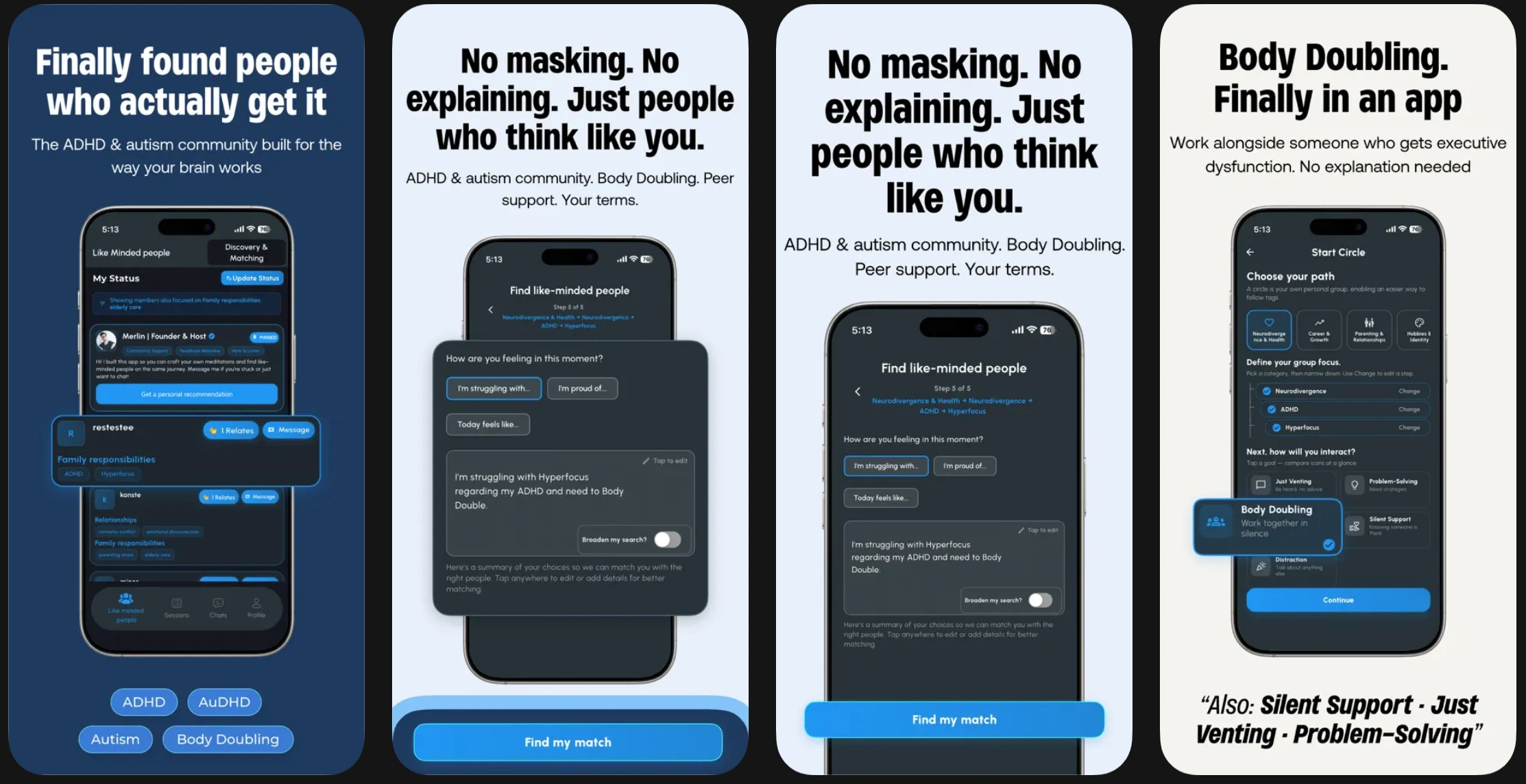 AI neurodivergent social app development