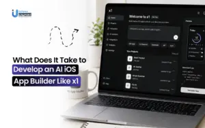 develop AI iOS app builder like x1
