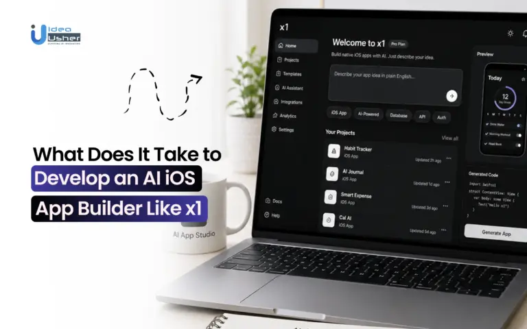 develop AI iOS app builder like x1