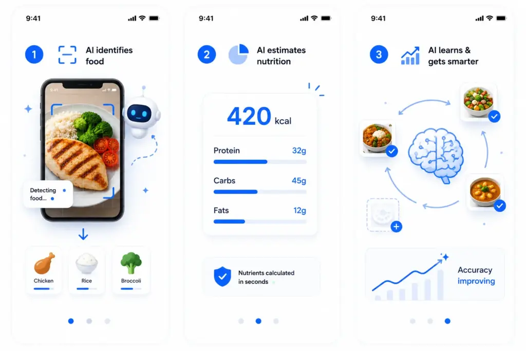 How AI Food Recognition Works Inside CalFix?