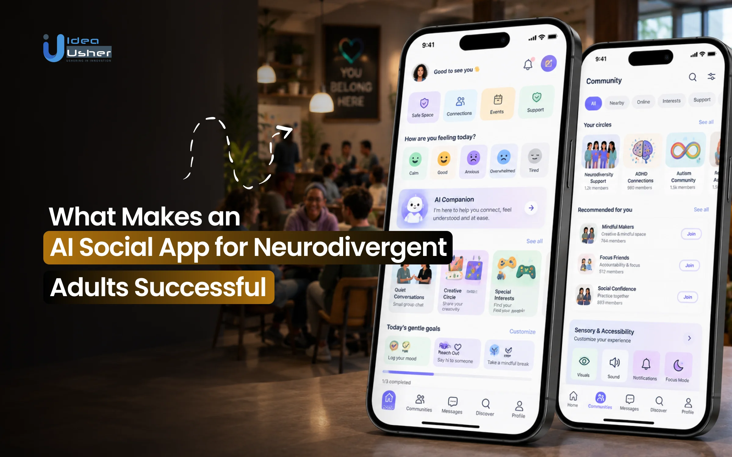 AI neurodivergent social app development