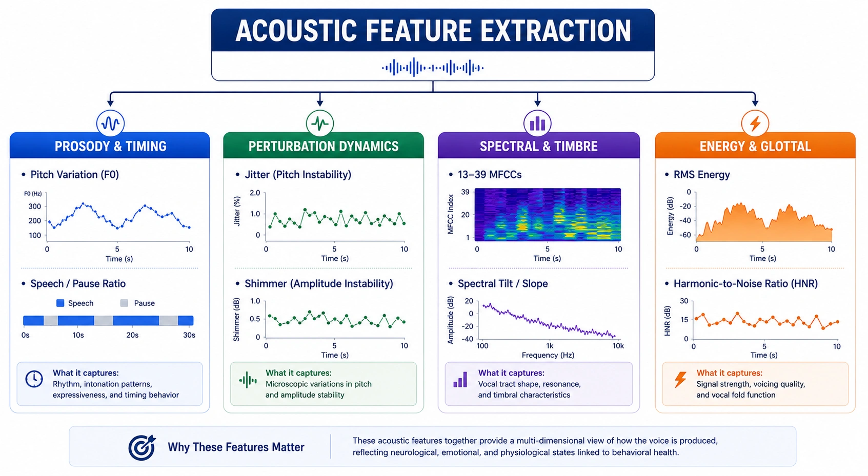 acoustic features of voice biomarkers platform
